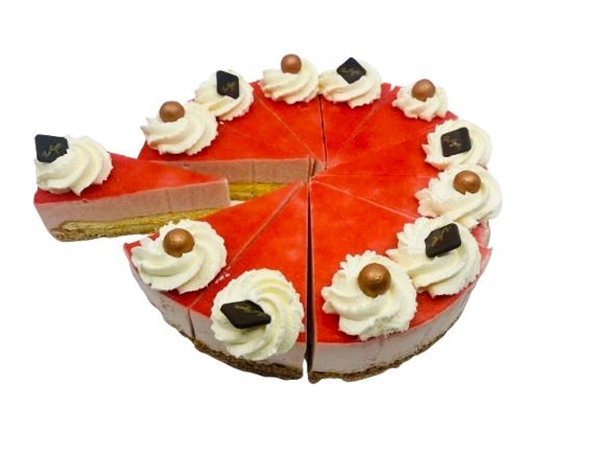 Bavaroisetaart aardbei 12 p.